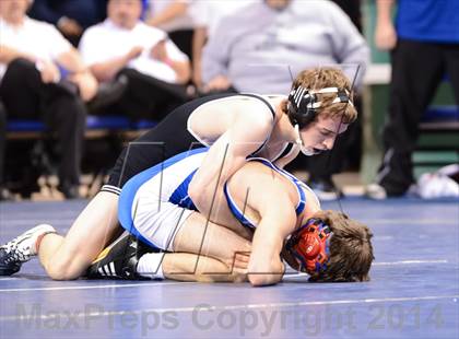 Thumbnail 1 in NCHSAA Individual Wrestling 1A Quarterfinals photogallery.