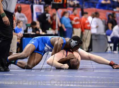 Thumbnail 3 in NCHSAA Individual Wrestling 1A Quarterfinals photogallery.