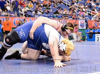 Thumbnail 3 in NCHSAA Individual Wrestling 1A Quarterfinals photogallery.