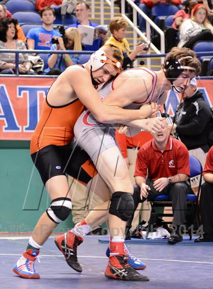 Thumbnail 1 in NCHSAA Individual Wrestling 1A Quarterfinals photogallery.