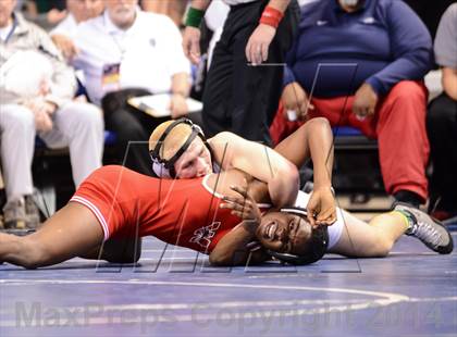Thumbnail 2 in NCHSAA Individual Wrestling 1A Quarterfinals photogallery.