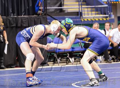 Thumbnail 2 in NCHSAA Individual Wrestling 1A Quarterfinals photogallery.