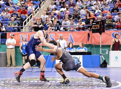 Thumbnail 2 in NCHSAA Individual Wrestling 1A Quarterfinals photogallery.