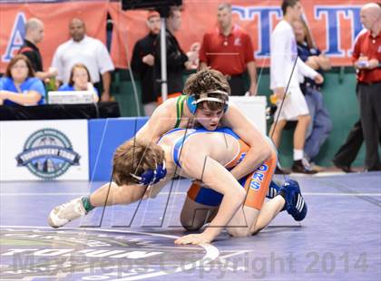 Thumbnail 2 in NCHSAA Individual Wrestling 1A Quarterfinals photogallery.