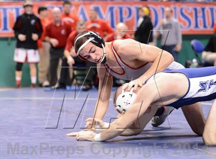 Thumbnail 2 in NCHSAA Individual Wrestling 1A Quarterfinals photogallery.