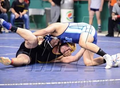 Thumbnail 1 in NCHSAA Individual Wrestling 1A Quarterfinals photogallery.