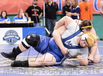 Thumbnail 2 in NCHSAA Individual Wrestling 1A Quarterfinals photogallery.