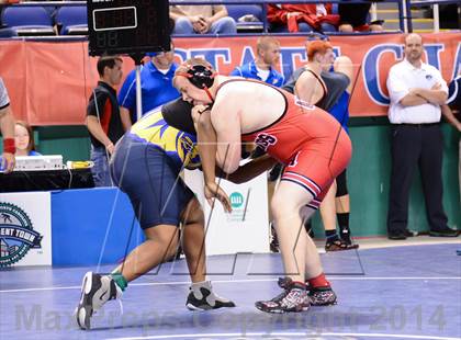 Thumbnail 2 in NCHSAA Individual Wrestling 1A Quarterfinals photogallery.