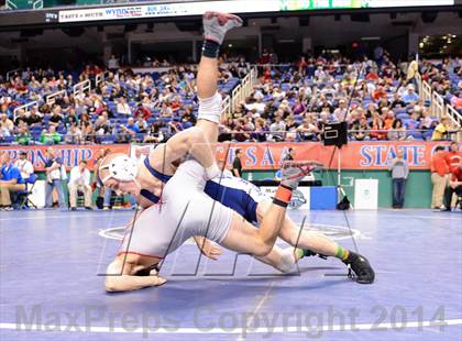 Thumbnail 1 in NCHSAA Individual Wrestling 1A Quarterfinals photogallery.