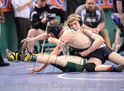 Thumbnail 2 in NCHSAA Individual Wrestling 1A Quarterfinals photogallery.