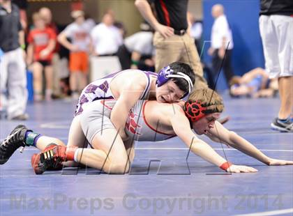 Thumbnail 1 in NCHSAA Individual Wrestling 1A Quarterfinals photogallery.