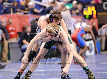 Thumbnail 1 in NCHSAA Individual Wrestling 1A Quarterfinals photogallery.