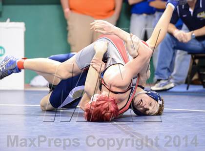 Thumbnail 1 in NCHSAA Individual Wrestling 1A Quarterfinals photogallery.