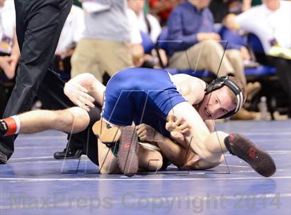 Thumbnail 2 in NCHSAA Individual Wrestling 1A Quarterfinals photogallery.