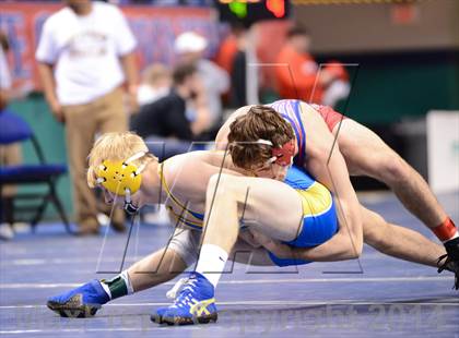Thumbnail 2 in NCHSAA Individual Wrestling 1A Quarterfinals photogallery.