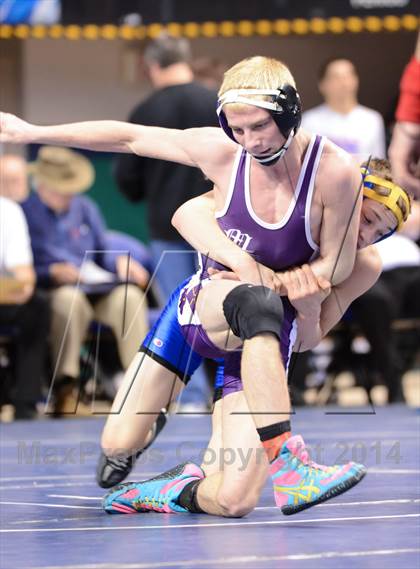 Thumbnail 2 in NCHSAA Individual Wrestling 1A Quarterfinals photogallery.