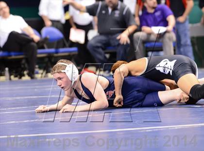 Thumbnail 1 in NCHSAA Individual Wrestling 1A Quarterfinals photogallery.