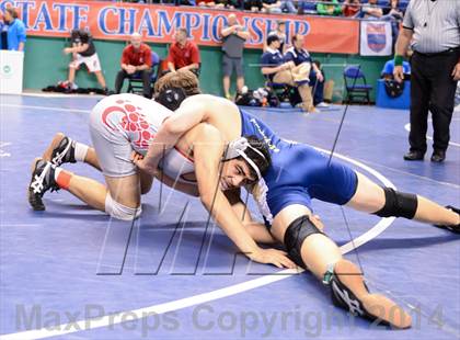 Thumbnail 1 in NCHSAA Individual Wrestling 1A Quarterfinals photogallery.