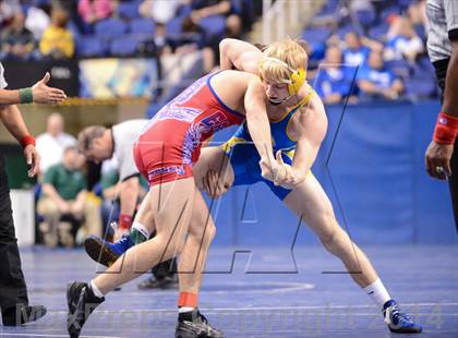 Thumbnail 1 in NCHSAA Individual Wrestling 1A Quarterfinals photogallery.