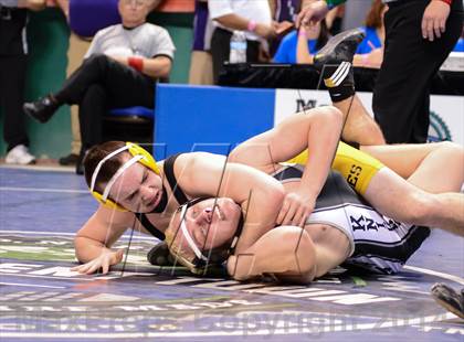 Thumbnail 2 in NCHSAA Individual Wrestling 1A Quarterfinals photogallery.
