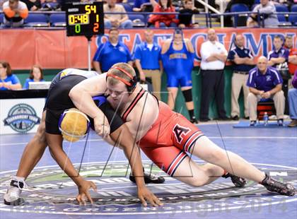 Thumbnail 2 in NCHSAA Individual Wrestling 1A Quarterfinals photogallery.