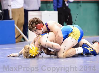 Thumbnail 2 in NCHSAA Individual Wrestling 1A Quarterfinals photogallery.