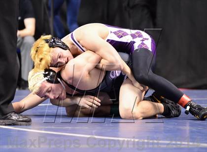 Thumbnail 2 in NCHSAA Individual Wrestling 1A Quarterfinals photogallery.