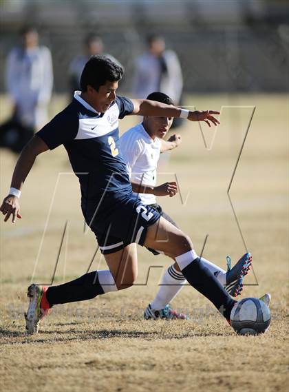 Thumbnail 2 in Flowing Wells vs. Douglas (Chris Maier Soccer Tournament) photogallery.