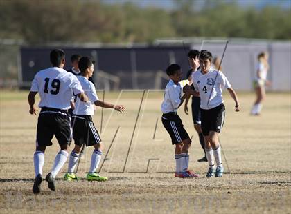Thumbnail 1 in Flowing Wells vs. Douglas (Chris Maier Soccer Tournament) photogallery.