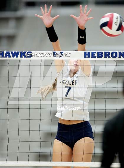 Thumbnail 3 in Plano East vs Keller(UIL 6A Volleyball Regional Semi-final Division 1) photogallery.
