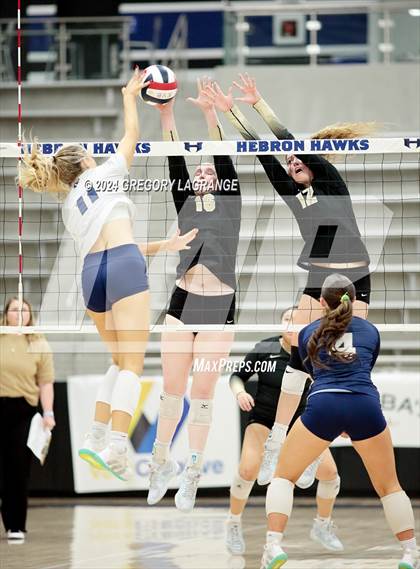 Thumbnail 2 in Plano East vs Keller(UIL 6A Volleyball Regional Semi-final Division 1) photogallery.