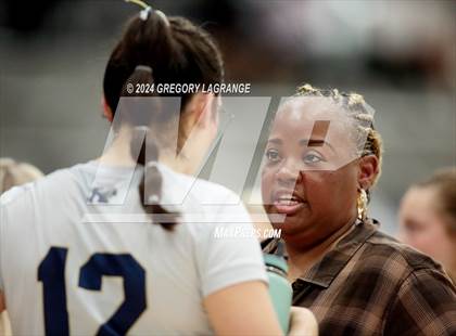 Thumbnail 3 in Plano East vs Keller(UIL 6A Volleyball Regional Semi-final Division 1) photogallery.