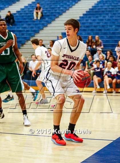 Thumbnail 2 in Pinnacle vs Sacred Heart Cathedral (Duel in the Desert) photogallery.