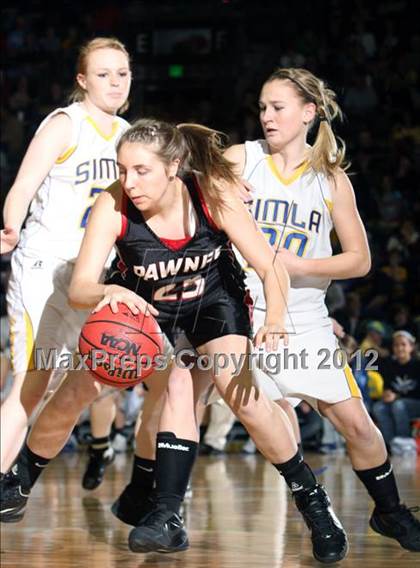 Thumbnail 2 in Simla vs. Pawnee (CHSAA 1A Final Four) photogallery.