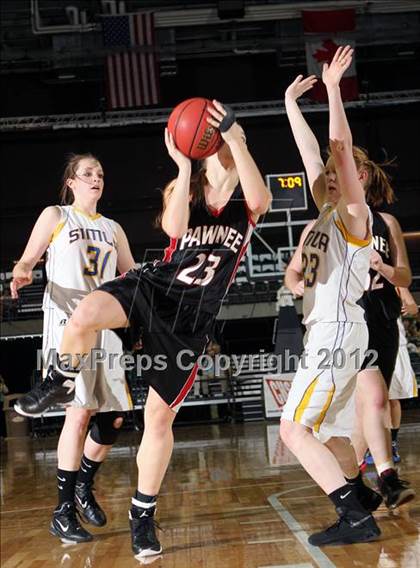 Thumbnail 1 in Simla vs. Pawnee (CHSAA 1A Final Four) photogallery.