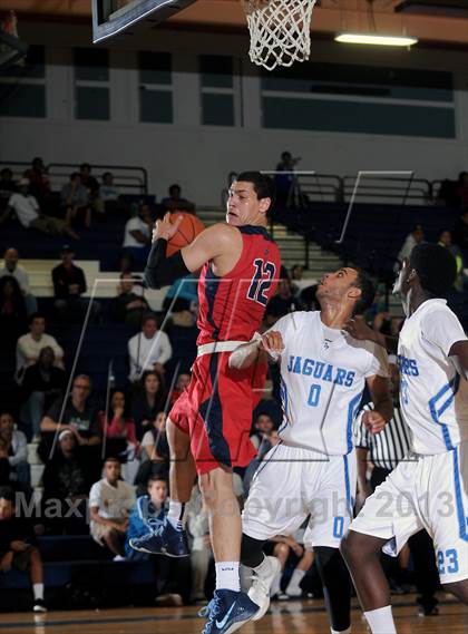 Thumbnail 2 in Findlay Prep vs. Desert Pines (Las Vegas Hoop Fest) photogallery.