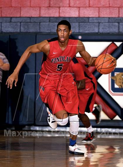 Thumbnail 2 in Findlay Prep vs. Desert Pines (Las Vegas Hoop Fest) photogallery.