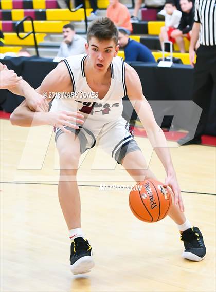 Thumbnail 2 in Modesto Christian vs. Perry (Hoophall West Tournament) photogallery.