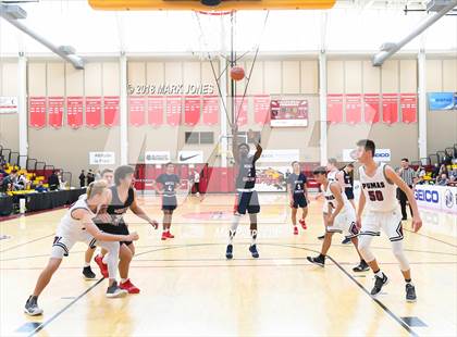 Thumbnail 2 in Modesto Christian vs. Perry (Hoophall West Tournament) photogallery.