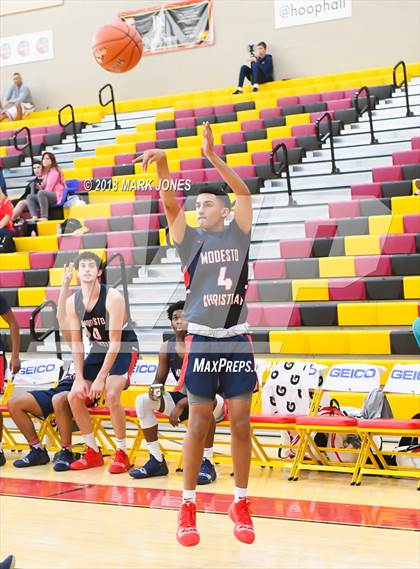 Thumbnail 2 in Modesto Christian vs. Perry (Hoophall West Tournament) photogallery.