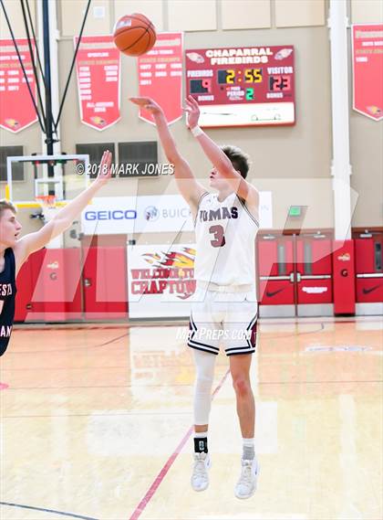 Thumbnail 1 in Modesto Christian vs. Perry (Hoophall West Tournament) photogallery.