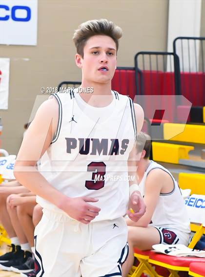 Thumbnail 2 in Modesto Christian vs. Perry (Hoophall West Tournament) photogallery.