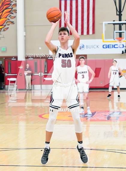 Thumbnail 2 in Modesto Christian vs. Perry (Hoophall West Tournament) photogallery.