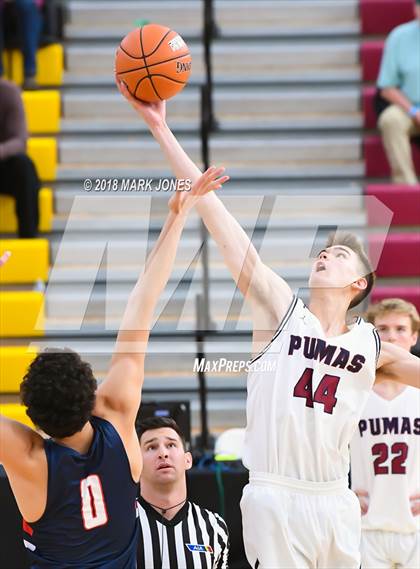 Thumbnail 2 in Modesto Christian vs. Perry (Hoophall West Tournament) photogallery.