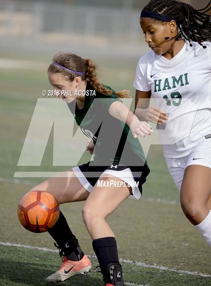 Thumbnail 2 in Hamilton vs POLA (Los Angeles Valley College Tournament) photogallery.