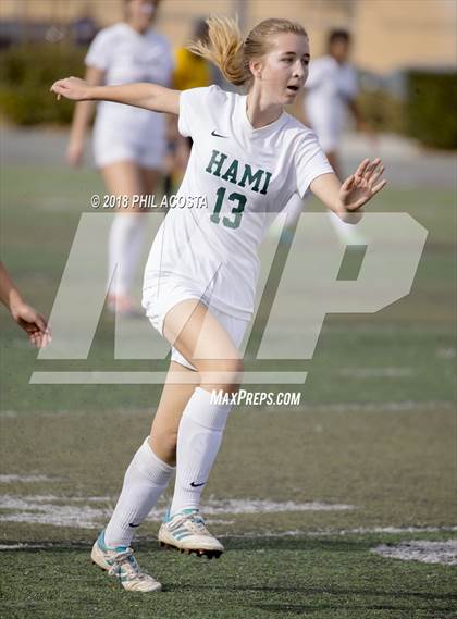 Thumbnail 2 in Hamilton vs POLA (Los Angeles Valley College Tournament) photogallery.