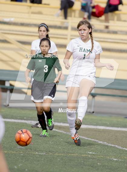Thumbnail 3 in Hamilton vs POLA (Los Angeles Valley College Tournament) photogallery.