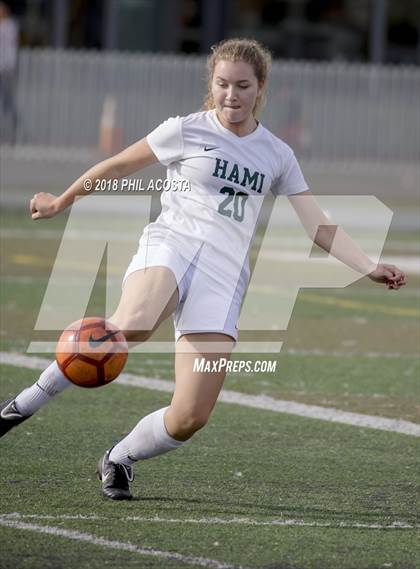 Thumbnail 3 in Hamilton vs POLA (Los Angeles Valley College Tournament) photogallery.
