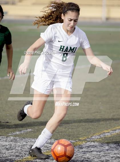 Thumbnail 1 in Hamilton vs POLA (Los Angeles Valley College Tournament) photogallery.