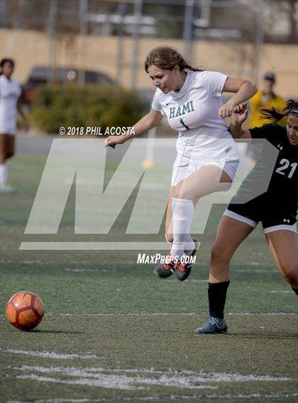 Thumbnail 2 in Hamilton vs POLA (Los Angeles Valley College Tournament) photogallery.